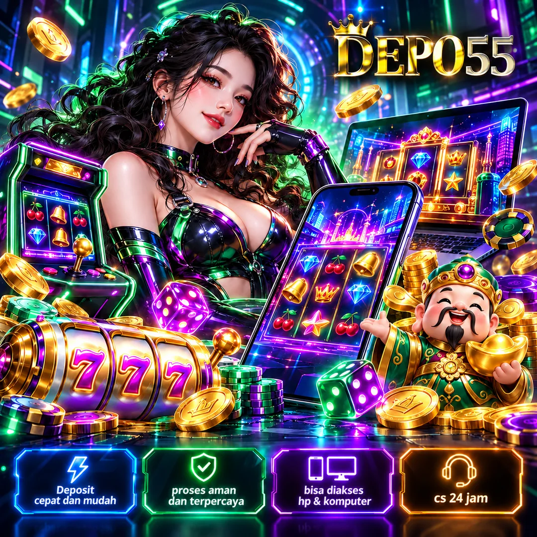 Banner hiburan digital DEPO55 — visual 3